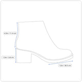 Cougar Women’s Black Leather & Suede Double Zipper Connect Ankle Boots Size 9M