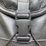 Women’s Dark Blue Genuine Leather Adjustable Straps With Zipper Backpack Size S