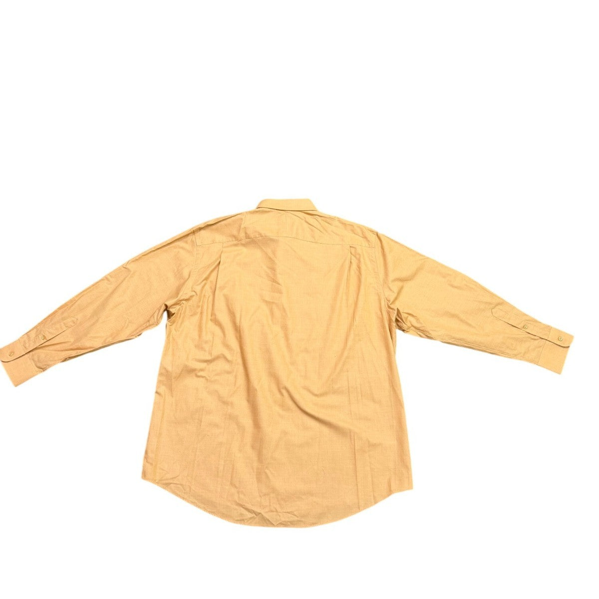 Nordstrom Mens Yellow Cotton Long Sleeve Button-Up Shirt With Pocket Size 17 1/2