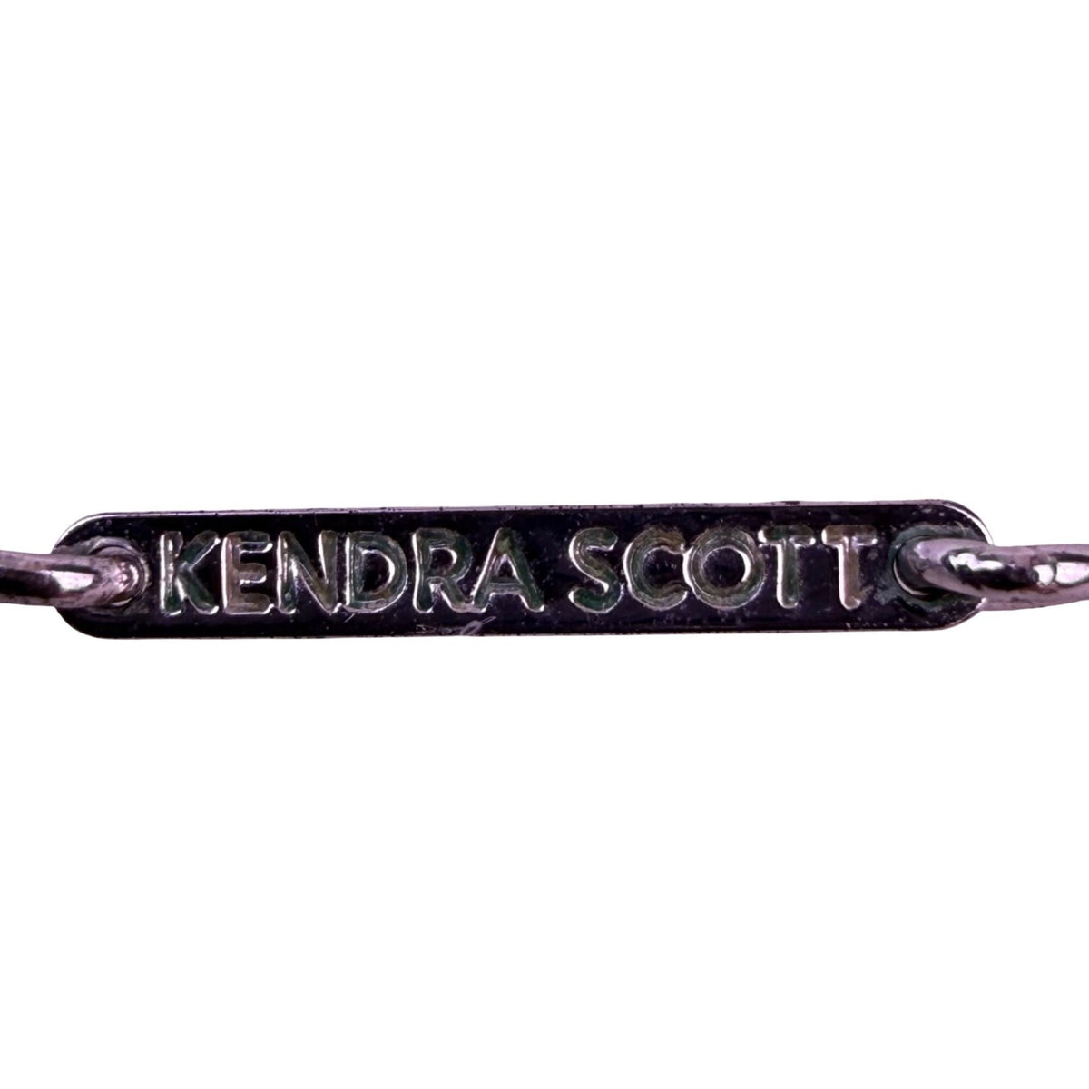 Kendra Scott Womens Silver Tone Drusy Pendant Necklace Adjustable Length Chain