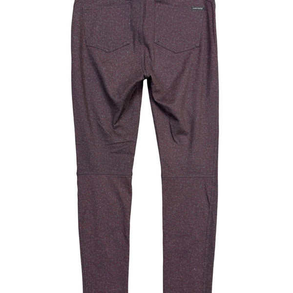 Sanctuary Womens Burgundy Stretch Pants With Geometric Pattern Size S