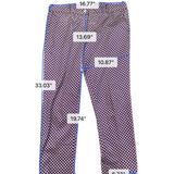 Michael Kors Womens Pink & Navy Cotton Blend Mid-Rise Cropped Pants Size 10P