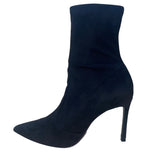 Zara Women’s Black Faux Suede Pointed Toe High-Heel Ankle Boots Size US7