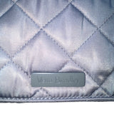 Vera Bradley Women’s Gray Quilted Durable Nylon Adjustable Strap Crossbody Bag