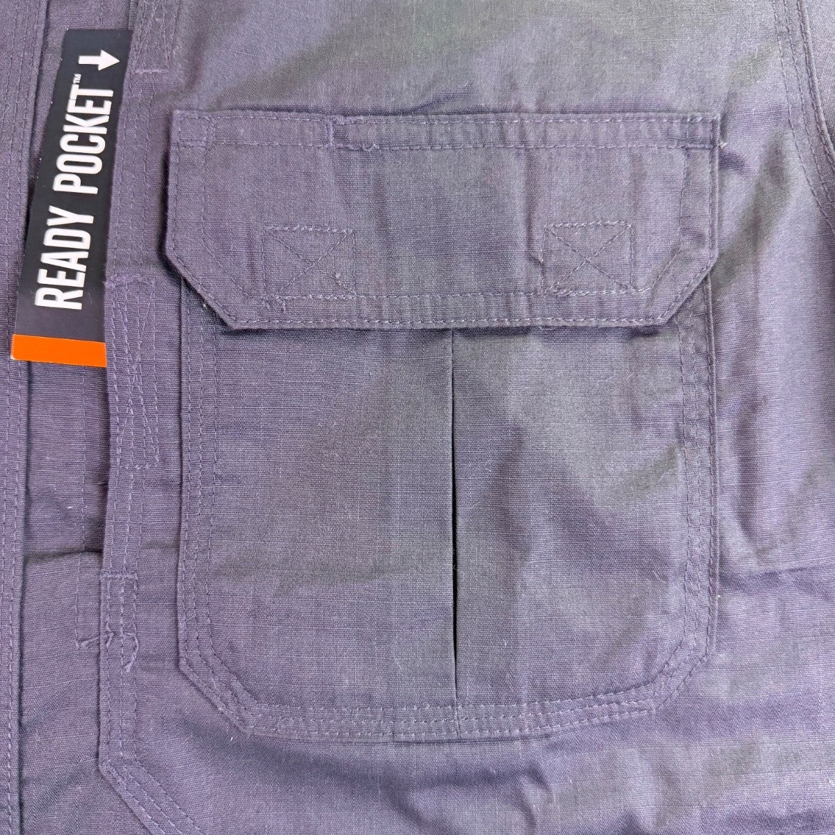 5.11 Mens Charcoal Polyester Cotton Tactical Button-Up Shirt Size S