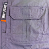 5.11 Mens Charcoal Polyester Cotton Tactical Button-Up Shirt Size S