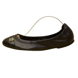 Talbots Women’s Blue Leather Gold Accent Slip-On  Ballet Flats Size 7.5B