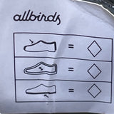 Allbirds Unisex Black Sugarcane EVA Lace-Up Sugar Rovers Sneakers Size W8/M6