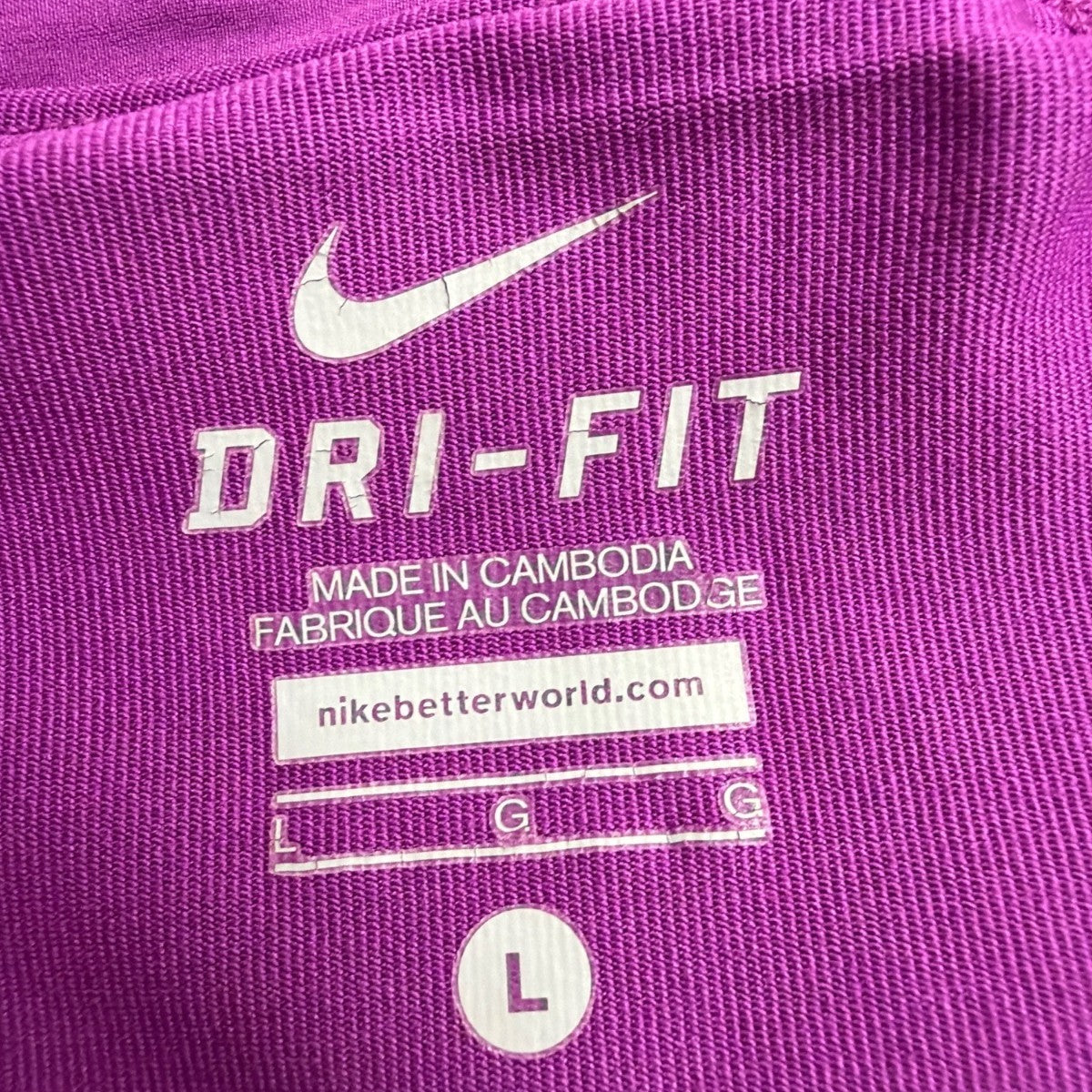 Nike Womens Purple Dri-FIT Skort Stripe Pattern Size Large