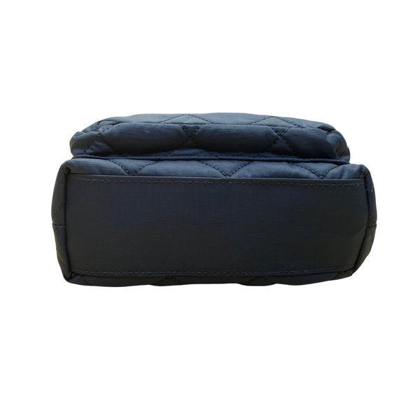 Baggallini Women’s Navy Quilted Adjustable Strap Multiple Pockets Crossbody Bag