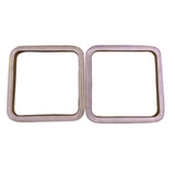 Alexis Bittar Women’s Lucite Square Bangles Set Translucent Yellow Purple Colors