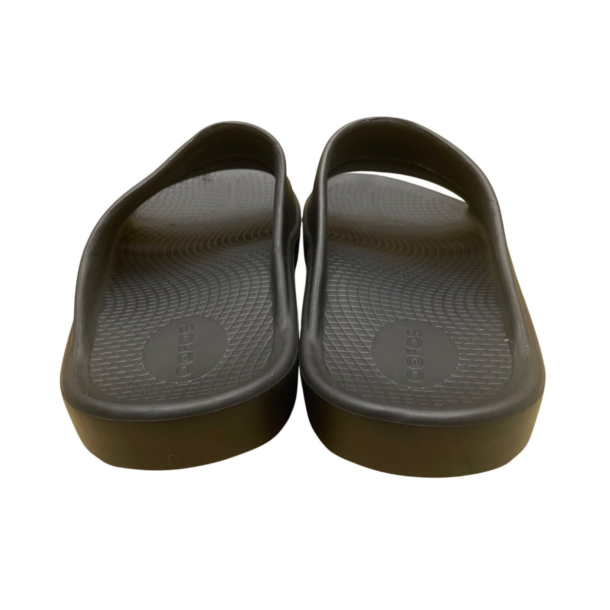 OOFOS Men’s Black Foam Lightweight Recovery Slide Sandals Size  M8/W10