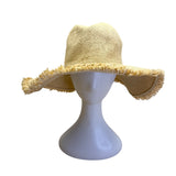 Tommy Bahamas Wide-Brimmed Beige Straw Sun Hat For Woman
