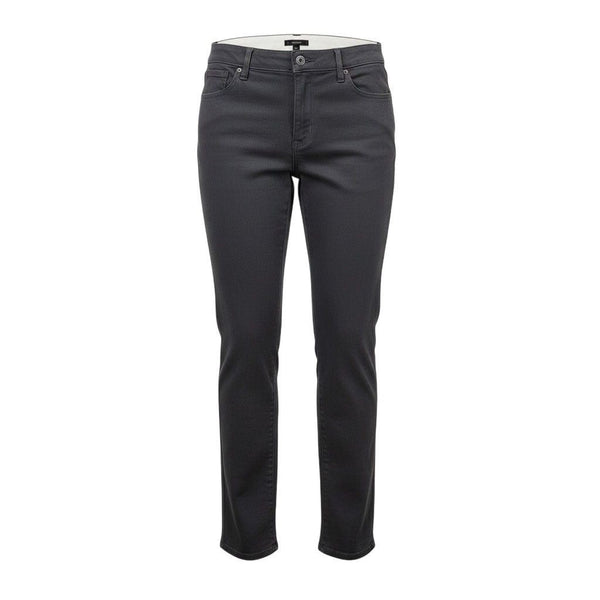 Eddie Bauer Womens Black Cotton Blend Straight-Leg Pants Casual Sz 16