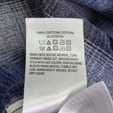 Lucky Brand Mens Blue Cotton Plaid Button-Up Western Shirt Front Pockets Size M