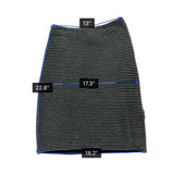 St. John Womens Black Knit Jacket & Skirt Set White Dotted Pattern Size  4 & 6