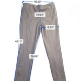 Chicos Womens Beige Houndstooth Straight-Leg Pants Size 15R