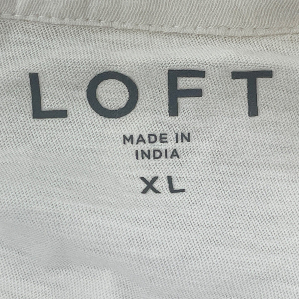 Loft Women’s White Long Sleeve Lace Detail Henley Blouse Sz XL - New
