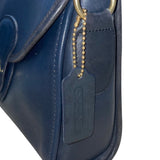 Coach Women’s Navy Leather Turnlock Closure Adjustable Strap Crossbody Bag