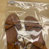 Madewell Women’s Brown Leather Strappy Buckle Closure Sandals Size 7.5M
