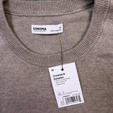 Sonoma Mens Beige Crewneck Sweater Seasonless Sz M