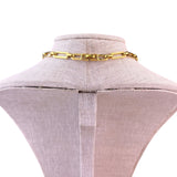 Monet Womens Gold Tone Red Enamel Link Necklace Chain Vintage Jewelry