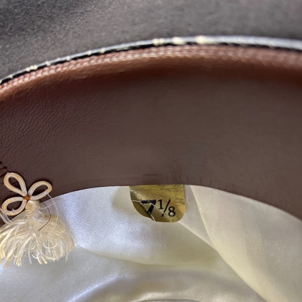 Vintage Raleigh Haberdasher Washington Men's Black Bowler Hat Sz 7 1/8