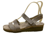 Naot Women’s Taupe Leather Strappy Cork Footbed Ankle Strap Sandals Size 10