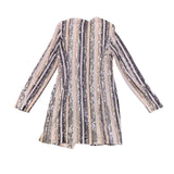 Fashion Nova Womens Multicolor Polyester Striped Sequin Blazer Dress Size S