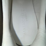 Alexander McQueen Women’s White & Gold Leather Platform Sneaker Size 7US