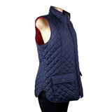 Tommy Hilfiger Womens Navy Quilted Puffer Vest Lightweight Zippered Sz L