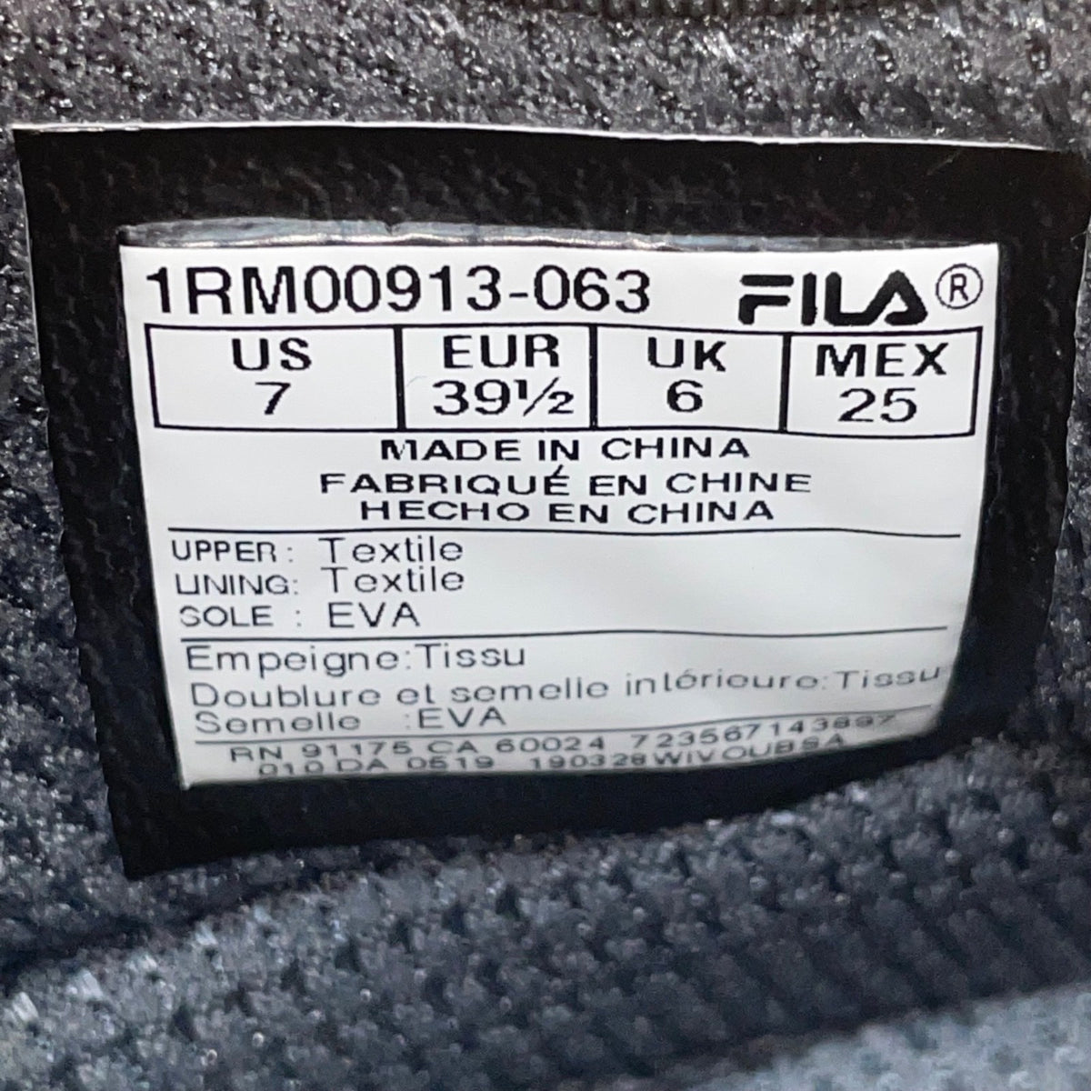 Fila Men’s Gray Mesh & White Sole Fondato 19 Energized Athletic Sneakers Size 7