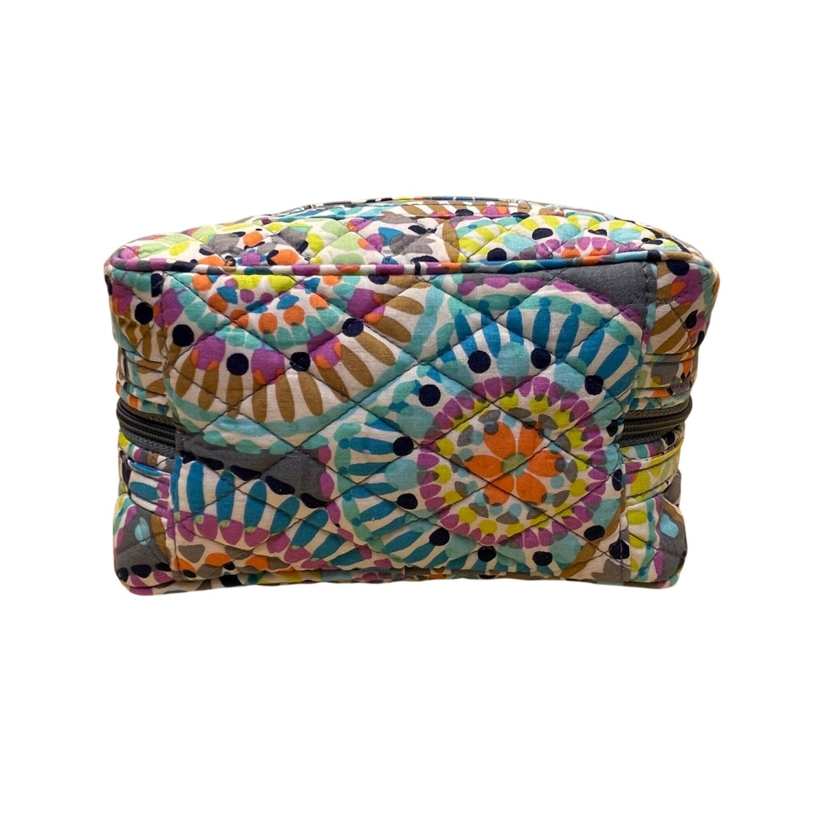 Vera Bradley Multicolor Quilted Stylish Patterned Organizer Cosmetic Tote Bag
