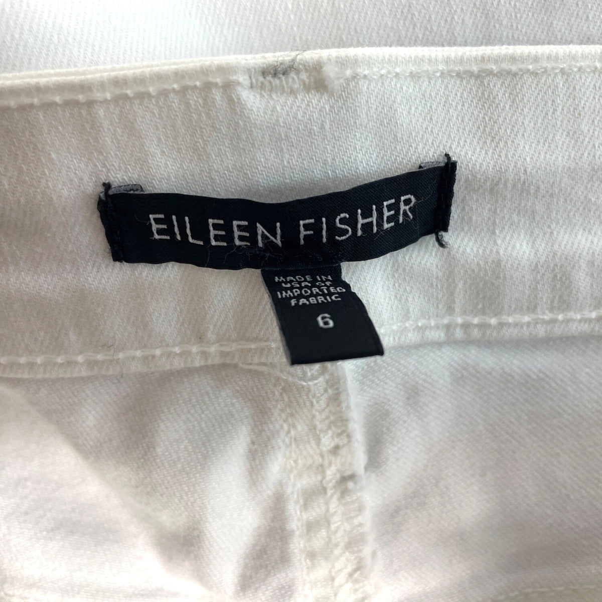 Elieen Fisher Women's White Skinny Jeans Sz 6