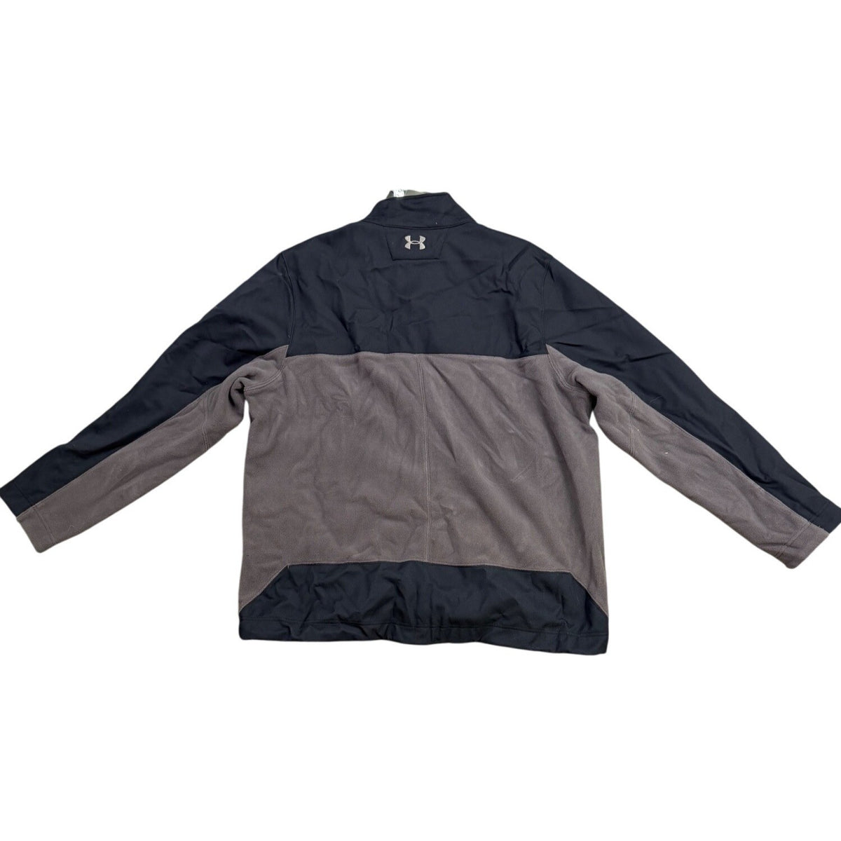 Under Armour Mens Black/Grey Polyester ColdGear Full-Zip Jacket Size XXL