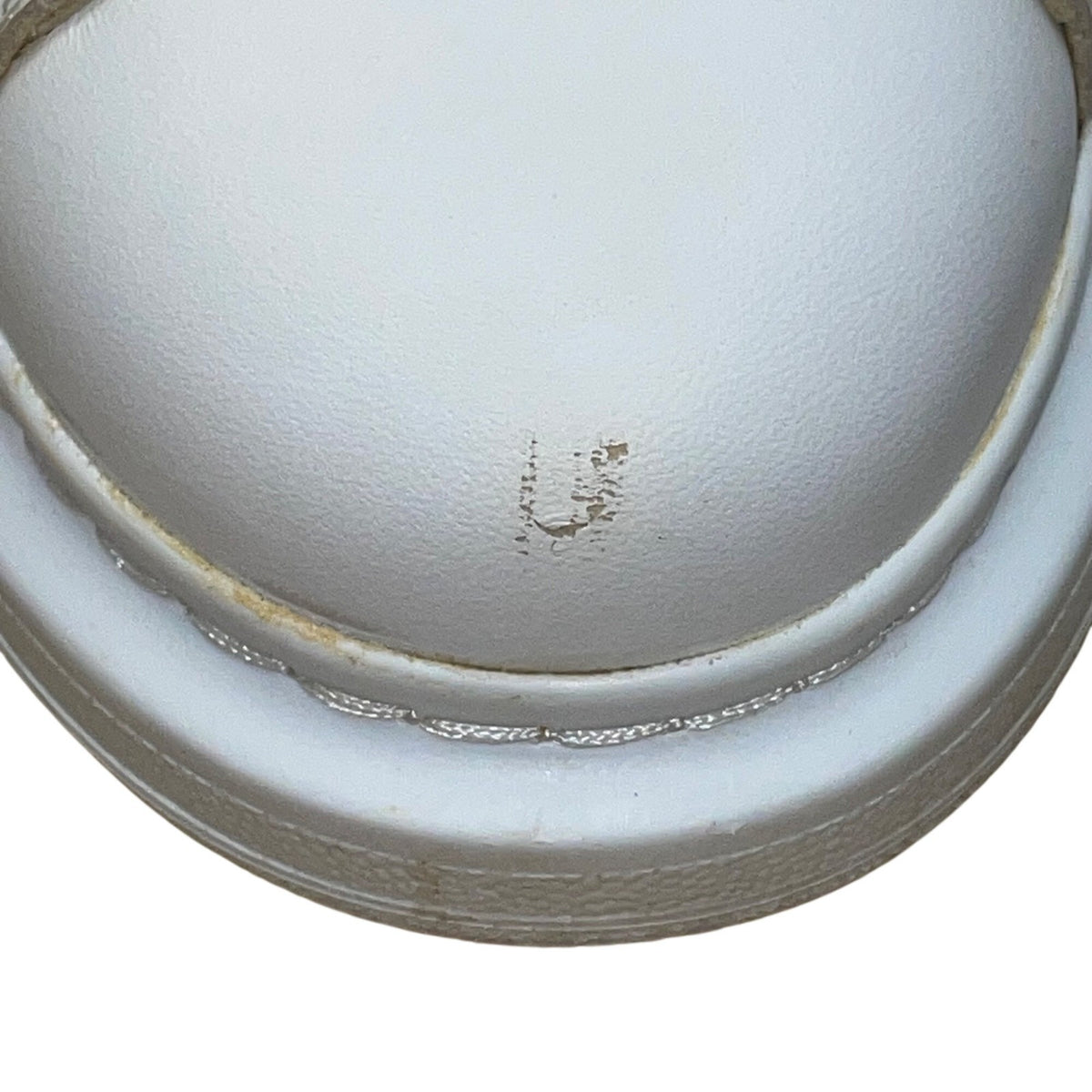 Alexander McQueen Women’s White & Gold Leather Platform Sneaker Size 7US