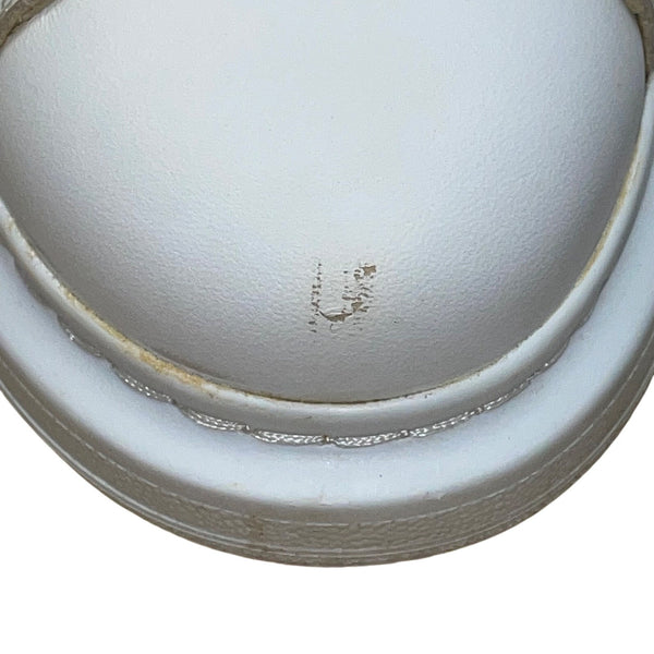 Alexander McQueen Women’s White & Gold Leather Platform Sneaker Size 7US