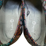 Jambu Women’s Multicolor Leather Floral Slip-On Wedge Miro Clogs Shoes Size 6.5M