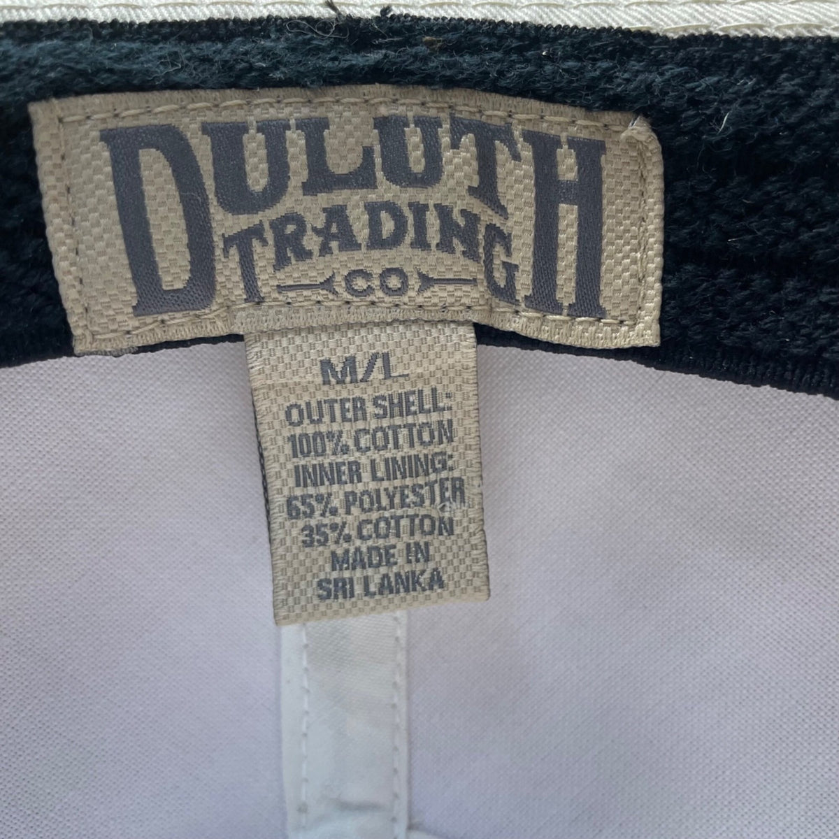 Duluth Trading Co Mens Khaki Safari Hat W/ Ventilation & Faux Leather Band M/L