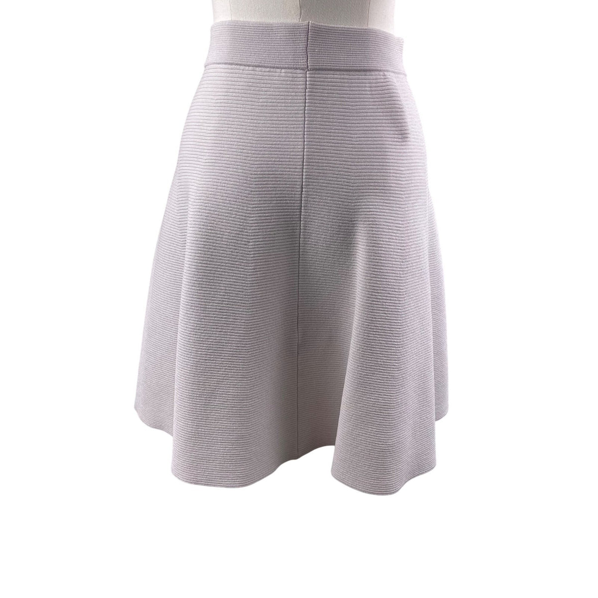 Rebecca Taylor Womens Beige Ribbed Knit Flared Skirt Sz S