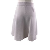 Rebecca Taylor Womens Beige Ribbed Knit Flared Skirt Sz S