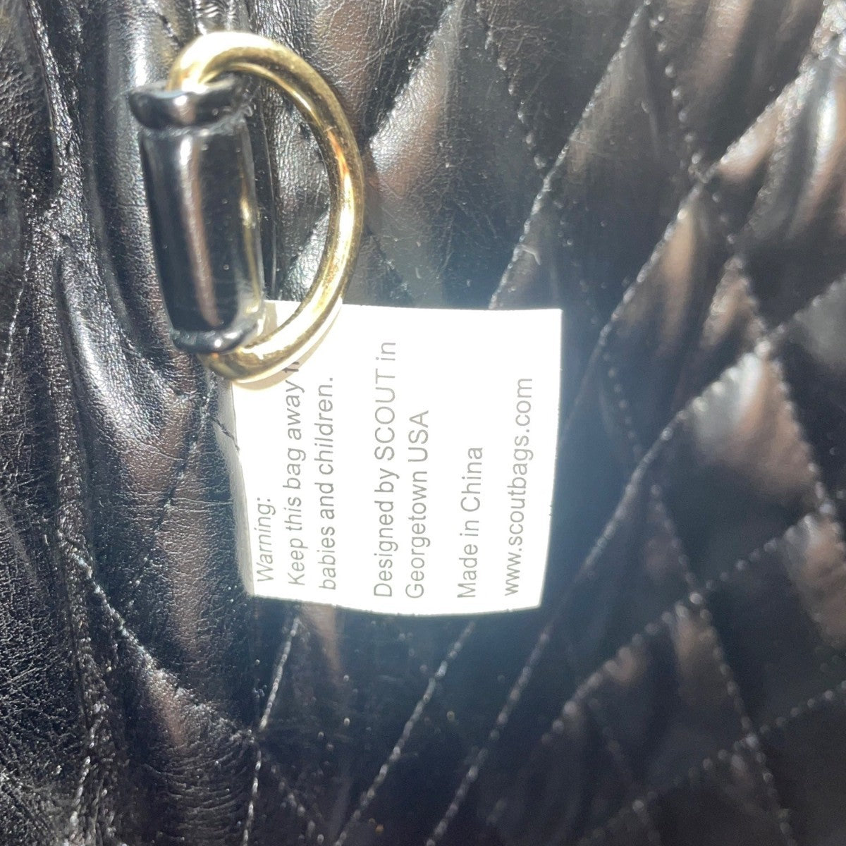 Scout Women’s Navy Blue Canvas Double Handle Snap Closure Everyday Tote Bag