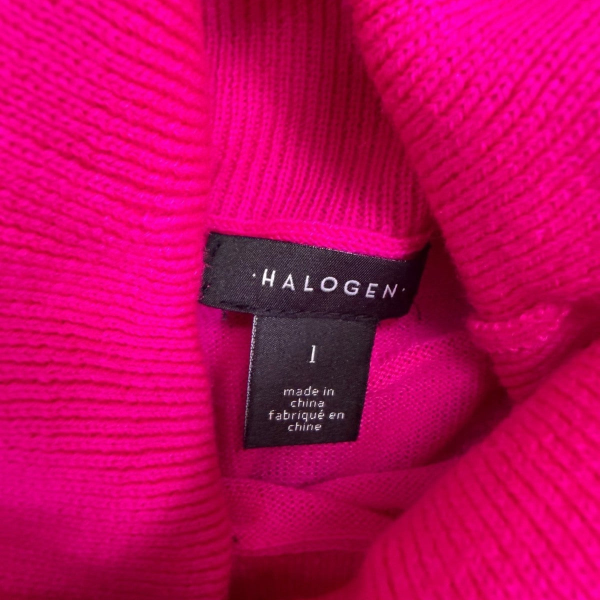 Halogen Womens Pink Turtleneck Long Sleeve Sweater Warm Stylish Size 1