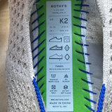 Rothys Kids Beige Knit Mary Jane Bow Ballet Flats Size K2