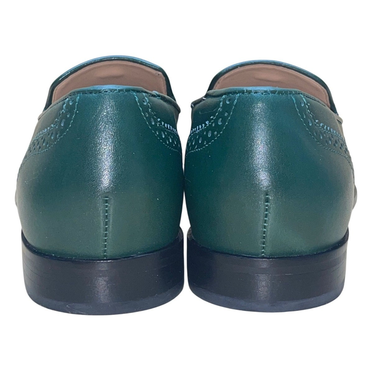 Talbots Women’s Green Leather Tassel Details Leighton Brogue Loafers Size 6M