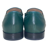 Talbots Women’s Green Leather Tassel Details Leighton Brogue Loafers Size 6M