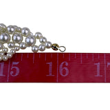 Multi-Strand Faux Pearl Gold-Tone Bib Necklace Womens Jewelry Elegant