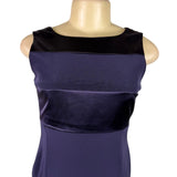 Jones New York Womens Navy Sleeveless Evening Dress Triacetate Blend Sz 2P - New
