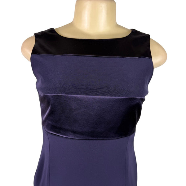 Jones New York Womens Navy Sleeveless Evening Dress Triacetate Blend Sz 2P - New