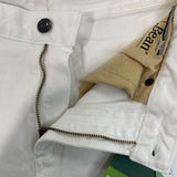 L.L.Bean Womens Beanflex White Jeans Favorite Fit Stretch Denim Size 12P - New